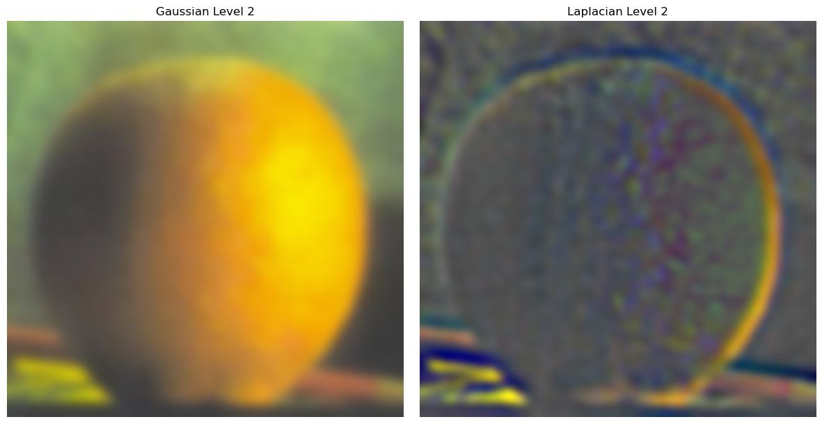 Orange Gaussian | Laplacian Level 2