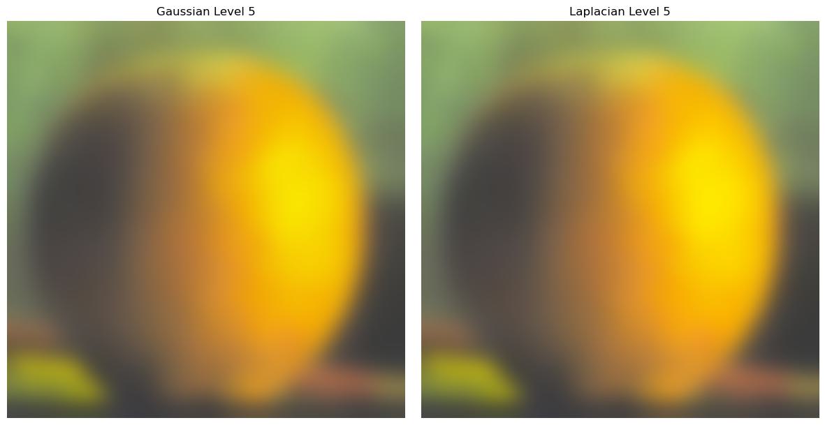 Orange Gaussian | Laplacian Level 5